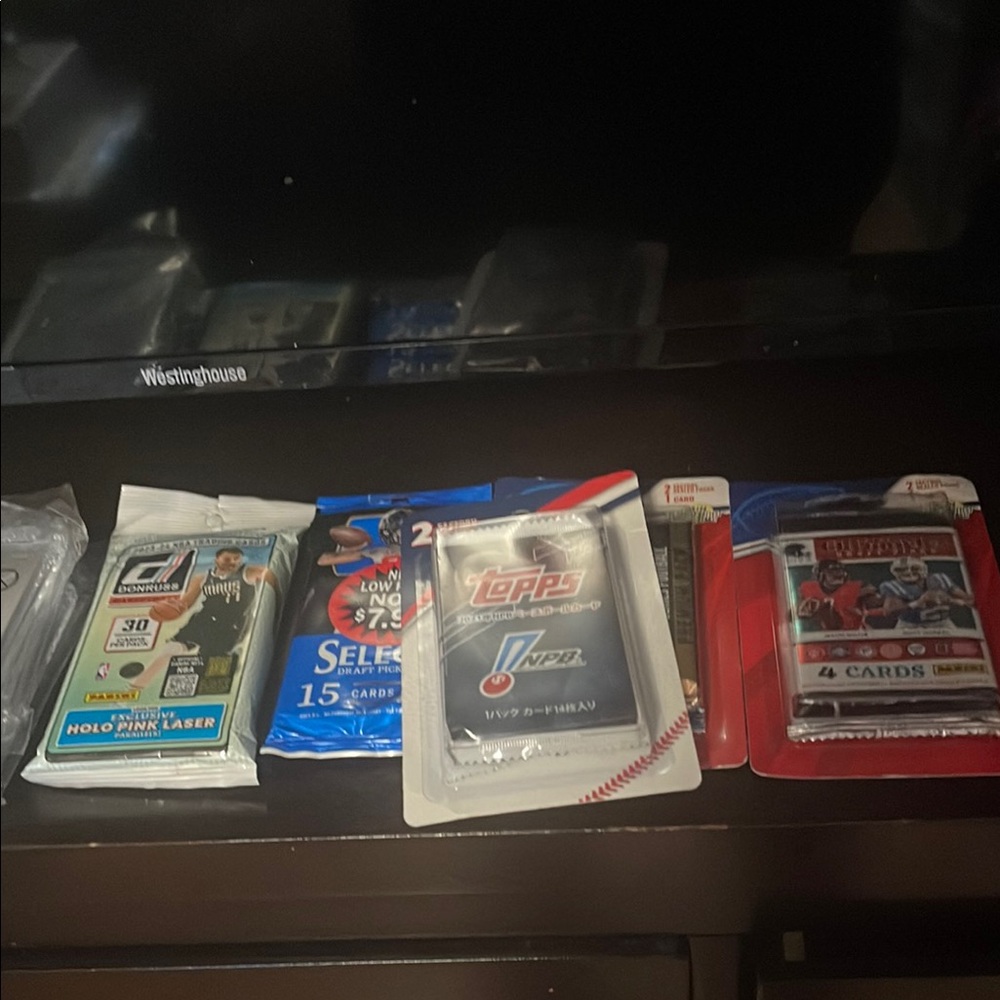 Topps White and Blue Trading Cards Collectible Set
